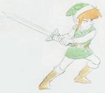  1boy blonde_hair blue_eyes child hat link official_art sword the_adventure_of_link the_legend_of_zelda weapon zelda_ii:_the_adventure_of_link 