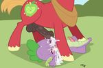  balls big_macintosh_(mlp) blush cum cum_on_face cumshot cutie_mark dragon equine erection eyes_closed feral friendship_is_magic gay horse horsecock launny male mammal messy my_little_pony orgasm penis pony scalie spike_(mlp) tecraudio yoke 