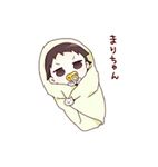  baby black_hair blanket character_name funami_mari lowres namori pacifier solo yuru_yuri 