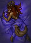  eyes_closed female hindpaw mammal nude paws sammichez sheets sleeping solo 