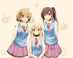  aoyama_nanami kamiigusa_misaki sakura-sou_no_pet_na_kanojo seifuku shiina_mashiro tagme_(artist) 