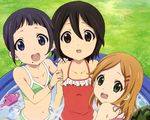  inaba_himeko kiriyama_yui kokoro_connect loli nagase_iori swimsuit tagme_(artist) 