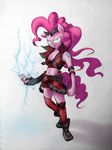  anthro anthrofied blue_eyes chromaskunk clothing colored discommunicator equine female friendship_is_magic fur hair horse looking_at_viewer mammal my_little_pony pink_fur pink_hair pinkie_pie_(mlp) plain_background pony solo 