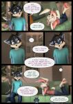 3d_(artwork) anthro black_hair blue_body blue_fur bottomwear clothed clothing comic denim denim_bottomwear denim_clothing dialogue digital_media_(artwork) digitigrade duo english_text female floppy_ears fur furniture hair hi_res hoodie jeans lagomorph leporid male mammal oliver_(striped_sins) pants pillow pink_hair procyonid purple_eyes rabbit raccoon rolled_up_sleeves ryder_(striped_sins) shirt sofa speech_bubble striped_sins t-shirt table tail text topwear url white_body white_fur willitfit