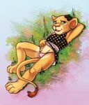  anthro anthrofied clothed clothing cub disney dktorzi feline female flat_chested hindpaw lion lying mammal nala on_back outside panties paws plantigrade raised_skirt solo the_lion_king toes underwear upskirt young 