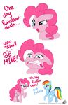  blue_eyes blue_fur comic cutie_mark duo english_text equine female feral friendship_is_magic fur hair horse lesbian mammal multi-colored_hair my_little_pony pegasus pink_fur pink_hair pinkie_pie_(mlp) plain_background pony purple_eyes rainbow_dash_(mlp) text wings 