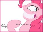  alpha_channel blue_eyes bouxn creepy equine female feral friendship_is_magic hair horse mammal my_little_pony official pink_hair pinkie_pie_(mlp) plain_background pony portrait smile solo teeth transparent_background vector 