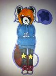  cute female hair mammal mikey orange_hair panda red red_panda star 