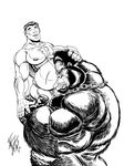 ape balls biceps chain chain_necklace chest_tuft chubby cum cum_in_mouth cum_inside cum_on_penis d&#039;bull d'bull erection eyes_closed fellatio fingering fur gay gorilla gripping hairy holding huge_muscles human leaking male mammal monochrome musclegut muscles necklace nipples oral oral_sex orgasm overweight pecs penis primate scar sex tkd_dbull tuft what 
