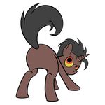  alpha_channel back_turned bitterplaguerat butt equine friendship_is_magic hair hooves horn horse invalid_tag loki long_hair looking_at_viewer looking_back male mammal mane my_little_pony original_character plain_background pony raised_tail solo transparent_background unicorn 