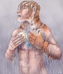  human loganfraser male mammal nude sabretoothed_ermine shower soap tiger transformation 