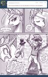  banana bottomless captured clothed clothing comic crown cutie_mark dialog dialogue duo english_text equine female feral friendship_is_magic fruit hair half-dressed hat horn horse john_joseco levitation magic mailman male mammal monochrome my_little_pony pony princess princess_celestia_(mlp) royalty signature text tiara top_hat tumblr winged_unicorn wings 