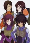  absurdres allelujah_haptism bangs gundam gundam_00 haro highres kouga_yun lockon_stratos multiple_boys official_art setsuna_f_seiei tieria_erde 