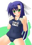  ginga_nakajima lyrical_nanoha mahou_shoujo_lyrical_nanoha_strikers one-piece_swimsuit sawa_(snack_yoshie) school_swimsuit solo swimsuit 