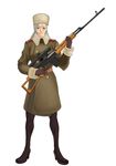  dragunov_svd gun highres military rifle sniper_rifle solo soviet standing uniform weapon yulian-kun 