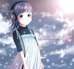  bad_id bad_pixiv_id cherry_blossoms copyright_request dress headphones headset neuron_(exceed) sky solo 
