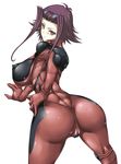  ass breasts cameltoe formal hajime_shindo huge_ass izayoi_aki large_breasts latex nipples red_hair suit yu-gi-oh! yugioh_5d&#039;s yuu-gi-ou_5d's 