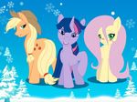  edit equine female feral fluttershy_(mlp) friendship_is_magic horn horse mammal mnxenx001 my_little_pony pegasus pony twilight_sparkle_(mlp) tyelle_niko unicorn unknown_artist wallpaper wings 