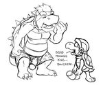  big_penis black_and_white bowser boxers claws collar duo english_text erection hair hammer_bro horn koopa male mario_bros monochrome morning_wood mudwolfy nintendo penis plain_background reptile scalie shell spikes text tongue turtle underwear video_games wardrobe_malfunction white_background 