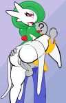  2019 anon anus butt clothing female gardevoir green_hair hair humanoid lil_scooter56 male male/female nintendo pok&eacute;mon pok&eacute;mon_(species) pussy raise_leg red_eyes sex simple_background solo tongue video_games white_skin 