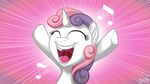  cub equine eyes_closed female feral friendship_is_magic fur hair horn horse mammal musical_note my_little_pony mysticalpha open_mouth pony singing solo sweetie_belle_(mlp) tongue two_tone_hair unicorn white_fur young 