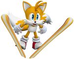  blue_eyes footwear fox furry highres mario_&amp;_sonic_at_the_olympic_games mario_&amp;_sonic_at_the_olympic_winter_games mario_and_sonic_at_the_olympic_games mario_and_sonic_at_the_olympic_winter_games miles_prower multiple_tails nintendo official_art sega shoes skiing sonic_the_hedgehog tail 