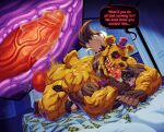 anal anal_penetration anthro balls bear big_butt big_penis bodily_fluids butt canid canine canis clothing duo five_nights_at_freddy&#039;s five_nights_at_freddy&#039;s_4 genitals hat headgear headwear hi_res internal kiddie_jukes looking_pleasured lykus machine male male/male mammal muscular muscular_anthro muscular_male nightmare_fredbear_(fnaf) penetration penis pleasured_male robot saliva scottgames sex size_transformation tail thick_thighs thrusting tongue tongue_out transformation wolf