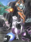  alien arceus claws darkrai deoxys dragon energy fire fireball hat highres horns lucario mew mewtwo monster pokemon rayquaza spoon tail tentacle turizao what when_you_see_it 