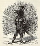 1863 19th_century adrammelech ancient_art animal_head animal_humanoid anthro athletic athletic_male avian bird clothed clothing deity demon dictionnaire_infernal equid equine feathers final_fantasy final_fantasy_xii for_a_head galliform humanoid hybrid lithograph_(artwork) looking_aside louis_le_breton male mammal monochrome mule peafowl phasianid print_(medium) signature solo square_enix topless traditional_media_(artwork)