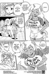  2012 anthro anthrofied bed big_breasts breasts clothing comic dialogue english_text equine female friendship_is_magic horn horse my_little_pony pillow pony princess_celestia_(mlp) princess_luna_(mlp) sister titty_monster winged_unicorn wings 