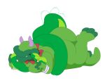 2024 alpha_channel anthro armband armwear breasts butt clothing coiling digital_media_(artwork) duo elemental_creature eyeless fangs feet female feral flora_fauna green_body horn jajuka lips long_body long_tail lying male male/female mario_bros nintendo nude on_front piranha_plant plant python reptile rosy_prana scalie simple_background size_difference snake soft_vore tacokurt tail teeth thick_lips toes transparent_background vore yellow_eyes