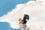 anthro bugbear cloud cu3rvo digital_media_(artwork) dungeons_and_dragons glistening hasbro hootsie_(legends_of_avantris) ibispaint_(artwork) male male/male niece_(lore) owlbear reflection scenery sky skyscape solo talking_to_another talking_to_partner torbek umbrella uncle_(lore) uncle_and_niece_(lore) walking water water_reflection wizards_of_the_coast