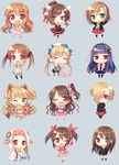  :&lt; :3 :d :o ;d =_= \m/ animal_costume animal_ears bell blonde_hair blue_hair brown_eyes brown_hair cardigan cat_ears cat_tail chibi closed_mouth clothes_writing crop_top double_\m/ dress fang flower frilled_dress frills futaba_anzu green_eyes hair_flower hair_ornament hair_over_one_eye hair_ribbon hairband half_updo headset hood hoodie ichihara_nina idolmaster idolmaster_cinderella_girls imai_kana jingle_bell jougasaki_rika lion_ears lion_tail lolita_hairband long_hair maekawa_miku moroboshi_kirari multicolored multicolored_stripes multiple_girls navel one_eye_closed one_side_up open_mouth paws pink_check_school plaid plaid_skirt ponytail red_eyes ribbon sajou_yukimi sazaki_ichiri school_uniform sheep_costume shibuya_rin shimamura_uzuki shirasaka_koume short_hair skirt smile star star_hair_ornament striped stuffed_animal stuffed_bunny stuffed_toy tada_riina tail tail_bell totoki_airi twintails two_side_up v v-shaped_eyebrows 