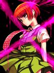  bad_id bad_pixiv_id danganronpa death dress freckles green_eyes koizumi_mahiru necktie red_hair school_uniform short_hair solo spoilers super_danganronpa_2 zakki 