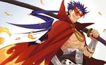  axtame bad_id bad_pixiv_id cosplay derivative_work fate/stay_night fate_(series) kamina kamina_(cosplay) kamina_shades katana lancer long_hair look-alike male_focus parody ponytail red_eyes sheath sheathed shirtless solo sunglasses sword tengen_toppa_gurren_lagann weapon 