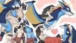 anthro arm_around_partner arm_around_shoulders athletic athletic_anthro athletic_male bedding blanket_burrito body_hair bottomwear canid canine canis chopsticks clothed clothing countershading date dinner dragon favonius flying food fur furred_dragon furred_scalie happy happy_trail heart_symbol hi_res hug love male male/male male_anthro mammal membrane_(anatomy) membranous_wings multicolored_body mythological_creature mythological_scalie mythology nude_anthro nude_male open_mouth open_smile pawpads pecs scalie shorts smile snout solaris sun_dragon teryx teryx_commodore tongue tongue_out topless topless_anthro topless_male wings wolf zephyxus