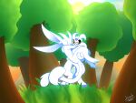  ambiguous_gender anthro artist_name bridal_carry butt carrying_another cel_shading colored_line_art digital_media_(artwork) duo entwined_tails floppy_ears fluffy fluffy_tail forest forest_background fur glowing glowing_body grass guardian_spirit hair happy hooves hug joxh light line_art long_ears looking_at_another microsoft nature nature_background nude ocus_(whitecrocus) ori_(ori) ori_(series) plant shaded signature simple_background sky smile soft_shading sun sunlight tail tail_coil text tight_hug tree white_body white_fur xbox_game_studios 