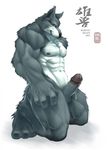  after_masturbation anthro balls biceps big_muscles big_penis black_nose blue_eyes canine chest_tuft cum cum_on_penis cum_string cumshot dripping erection fur grey_eyes grey_fur grin japanese japanese_text kneeling leaking looking_at_viewer male mammal masturbation muscles nipples nude orgasm pecs penis plain_background pose presenting sheath smile solo text thick_penis toned tuft uncut vein white_background white_fur wmustang wolf 