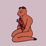 anthro blush cabin_(inhabitedartist) capybara caviid demon dragon duo fan_character gynomorph helluva_boss hi_res inhabitedartist intersex intersex/male male mammal mythological_creature mythological_scalie mythology plushie plushophilia rodent satan_(helluva_boss) scalie