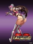  1girl ass bandai_namco breasts jaycee julia_chang junny large_breasts mask microphone pointing solo tekken tekken_tag_tournament_2 