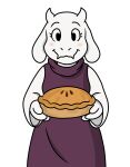 absurd_res anthro bovid caprine darkalcaline deltarune digital_media_(artwork) female food goat goat_girl happy hi_res mammal pastry pie smile solo toriel toriel_(undertale) undertale undertale_(series)