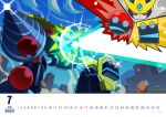  2023 3boys absurdres calendar_(medium) cubot dated eggman_empire_logo gemerl highres multiple_boys open_mouth orbot robot solo sonic_(series) sonic_channel standing tagme 