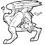 1:1 2013 anonymous_artist anthro avian detachable detachable_head detached_oral digitigrade female gryphon headless himeric holding_own_head masturbation modular mythological_avian mythological_creature mythology solo