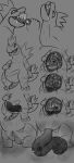 absurd_res ambiguous_gender anthro anus bones_in_feces digestion disposal duo fart fatal_vore feces feraligatr generation_2_pokemon genitals hi_res human human_prey inside_stomach internal larger_pred male male/ambiguous mammal ninanidorina nintendo open_mouth penis pokemon pokemon_(species) pooping size_difference sketch smaller_human text vore