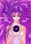  80s araki_shingo athena cosmos dress kido_saori knights_of_the_zodiac long_hair oldschool purple_hair saint_seiya very_long_hair 