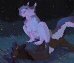 ankle_grab anthro antlers arthropod bedding beetle blanket bodily_fluids breasts cheek_tuft claws cum cum_drip deer dripping duo elateroid facial_tuft felid feline female firefly flabberd fluffy forest forest_background genital_fluids genitals grass hand_on_belly horn hybrid inner_ear_fluff insect leg_grab male male/female mammal moose nature nature_background new_world_deer night on_bottom on_top outside outside_sex penetration penis plant reverse_cowgirl_position sex tree tuft tufted_ears tufted_fur vaginal vaginal_penetration