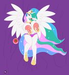  anthrofied badgerben big_breasts big_nipples breasts camel_toe equine female friendship_is_magic hair horn huge_breasts mammal multi-colored_hair my_little_pony nipple_piercing nipples panties piercing princess_celestia_(mlp) solo underwear voluptuous winged_unicorn wings 