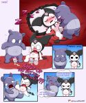 absurd_res angry anthro baashi baku_(sanrio) bed bodily_fluids broken_condom butt censored chibi comic condom cum cum_inflation cum_inside duo female forced furniture genital_fluids hi_res impregnation in_heat inflation kuromi lagomorph leporid male male/female mammal navel nervous onegai_my_melody overweight overweight_male pillow pregnant questionable_consent rabbit rape sanrio sex sexual_barrier_device shocked shy sleep_sex sleeping sweat tapir tears