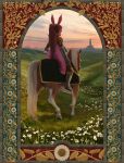 absurd_res anthro arthropod boozydwarf border female hi_res insect knight lanterne lepidopteran moth ornate_border painting_(artwork) solo warrior