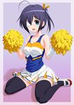  cheerleader chuunibyou_demo_koi_ga_shitai! eyepatch rasukaru takanashi_rikka thighhighs 